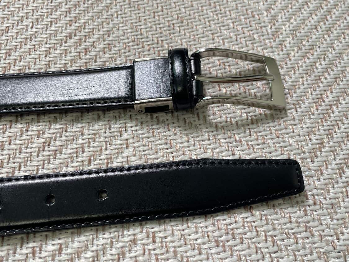 빈티지 실버버클 레더 벨트 상품이미지4
