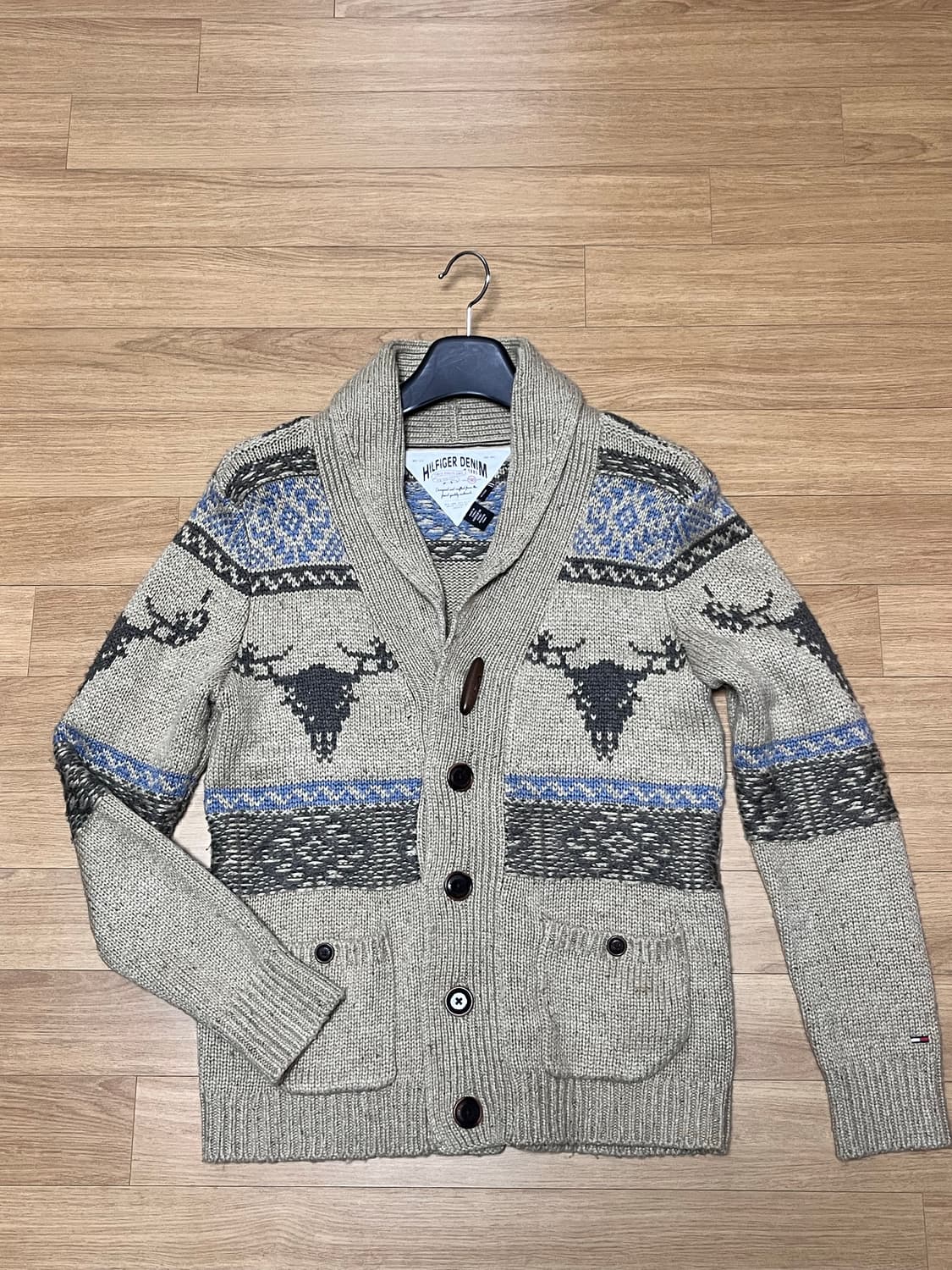 타미힐피거 숄카라 노르딕 가디건 상품이미지3