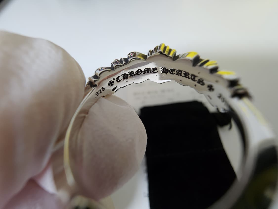 [US10]크롬하츠 베이비더블플로랄링 다이아 풀파베 상품이미지9