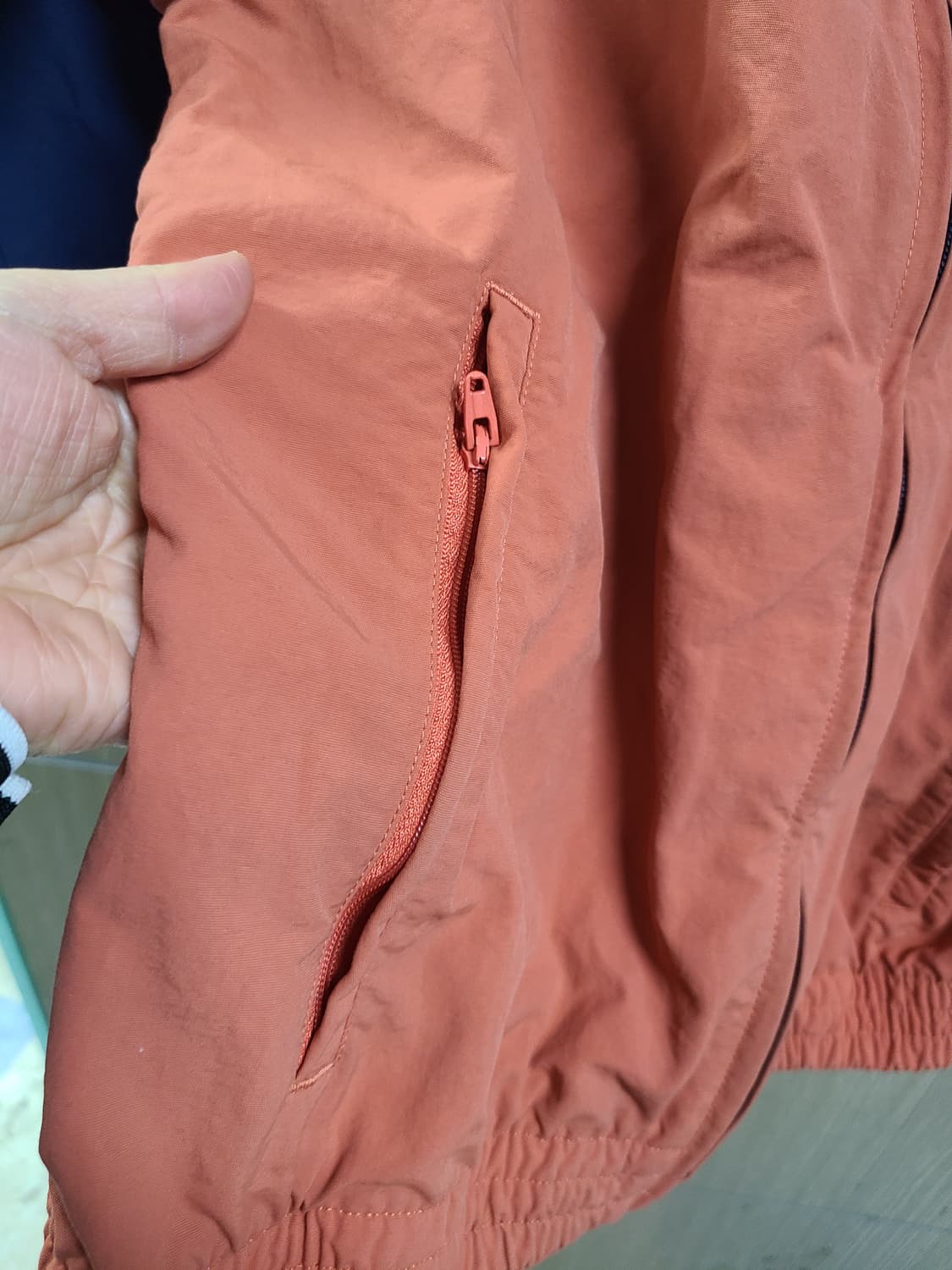 아디다스 컬러블럭 바람막이 m 상품이미지5