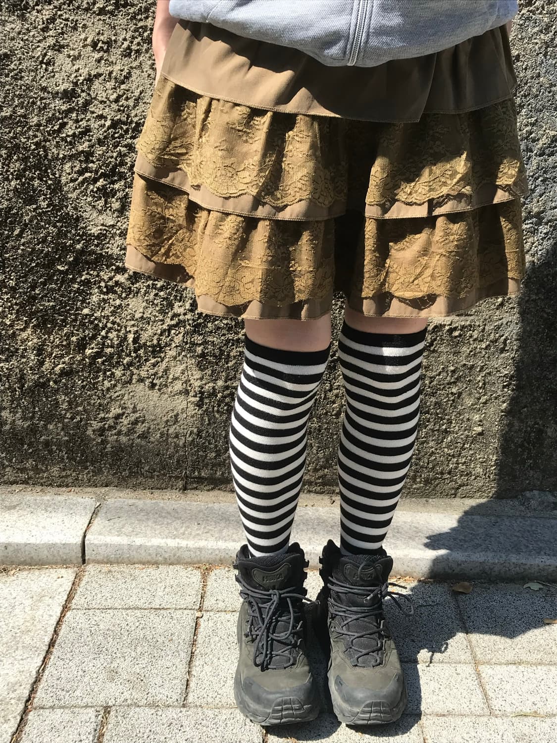 vintage brown lace skirt 상품이미지7