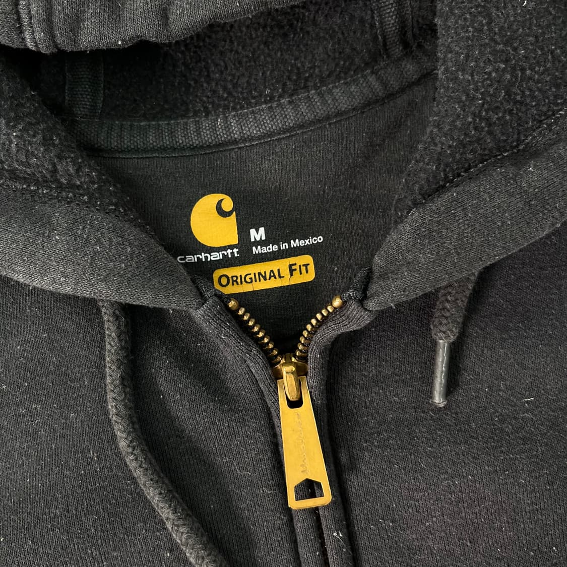 100 칼하트 블랙 후드집업 상품이미지2