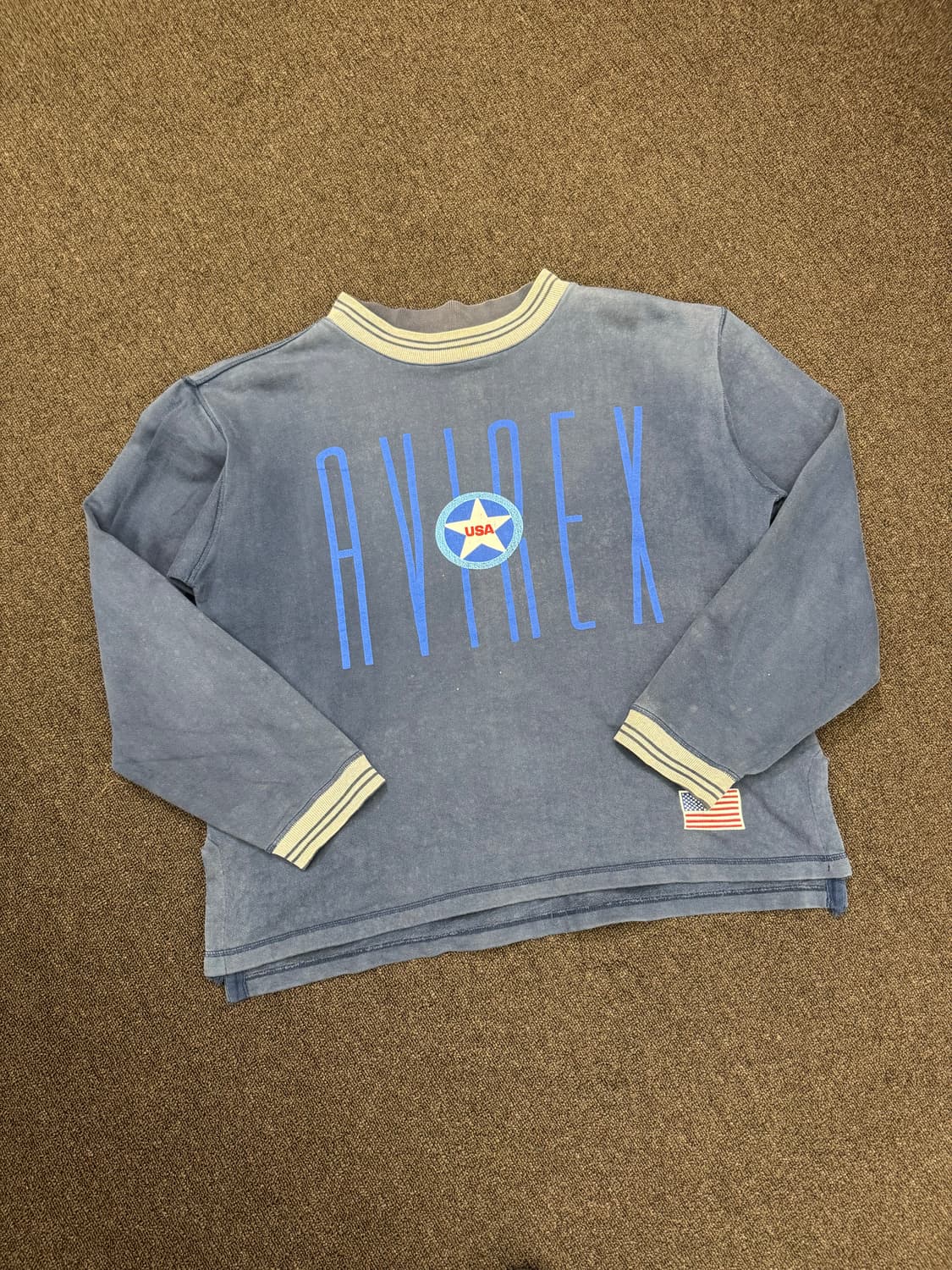 OS)아비렉스 빈티지 USA프린팅 스웻셔츠 상품이미지3