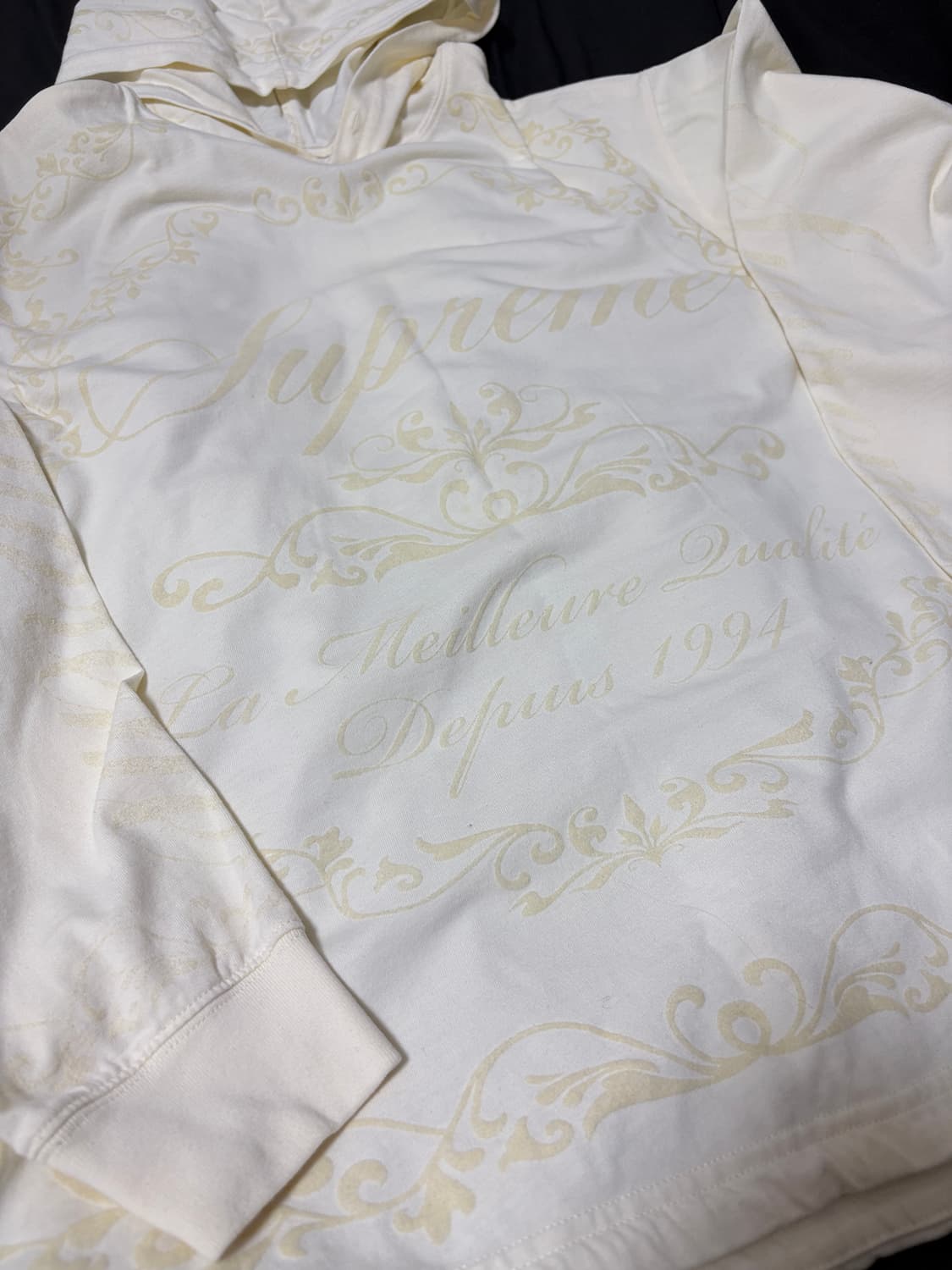 슈프림 셀레브르 후드 롱슬리브 탑 화이트 23SS 상품이미지3