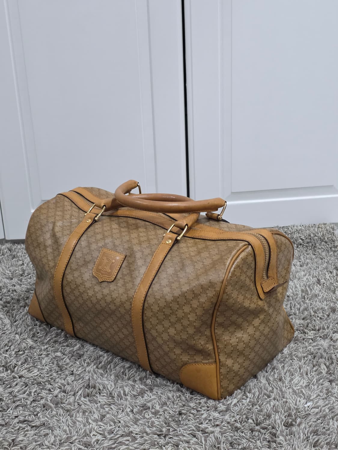 셀린느 CELINE 빈티지 트리오페 마카담 보스턴백 40 상품이미지3