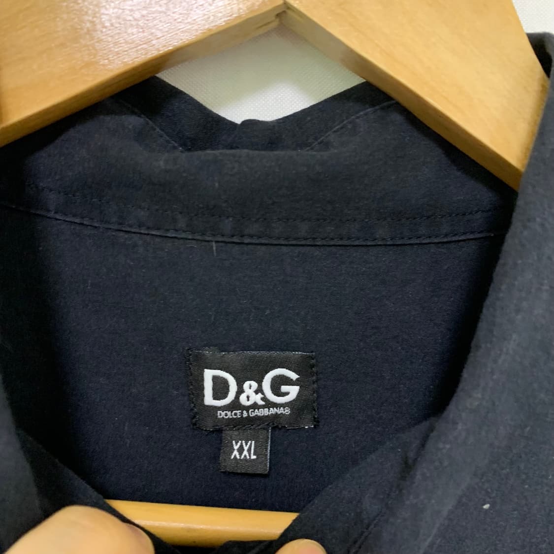 D&G 돌체앤가바나 로고 빈티지 셔츠 블랙 XXL 상품이미지4