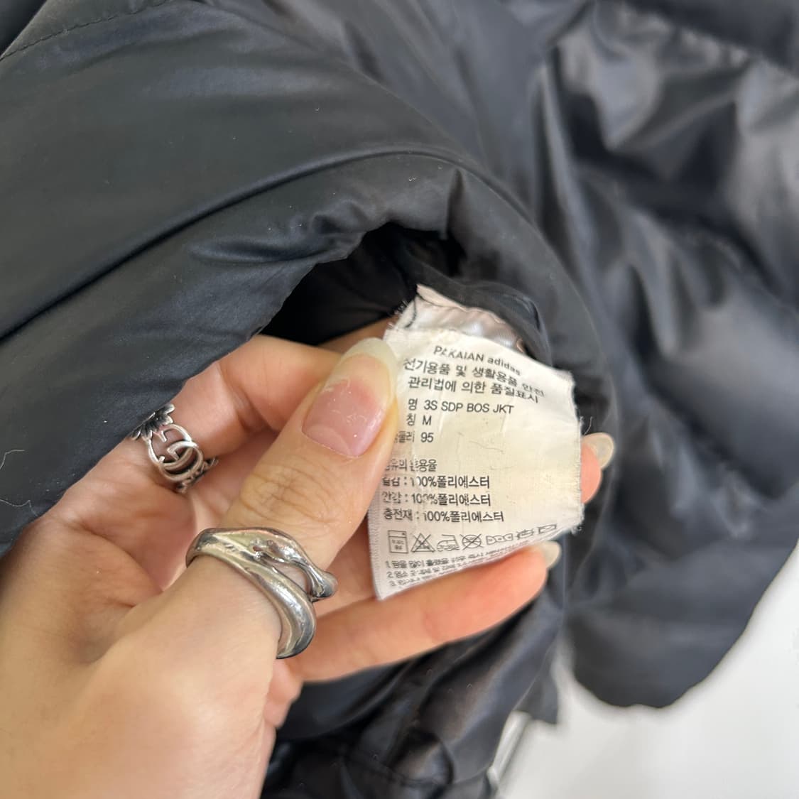 아디다스 삼선 스포츠 후디 패딩 점퍼 남성 95 상품이미지4