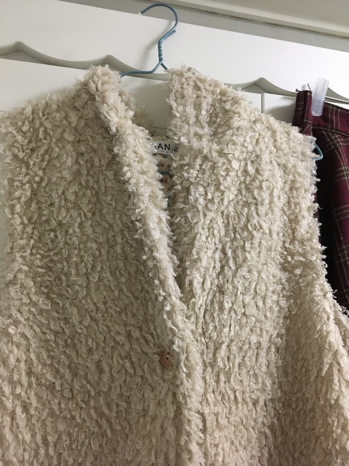 일본빈티지 체크 플레어 프린지 겨울 롱치마 스커트 하구미 모리걸 상품이미지7