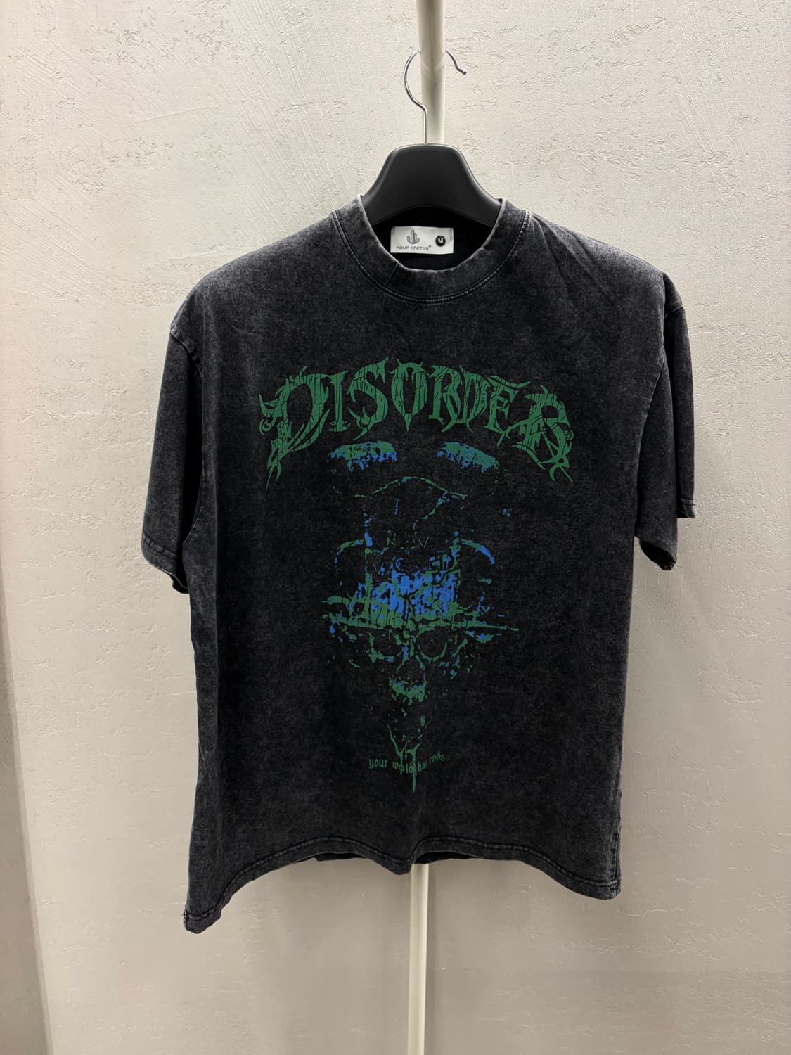 디스오더 스케이트보드 프린팅 반팔티 M 상품이미지2