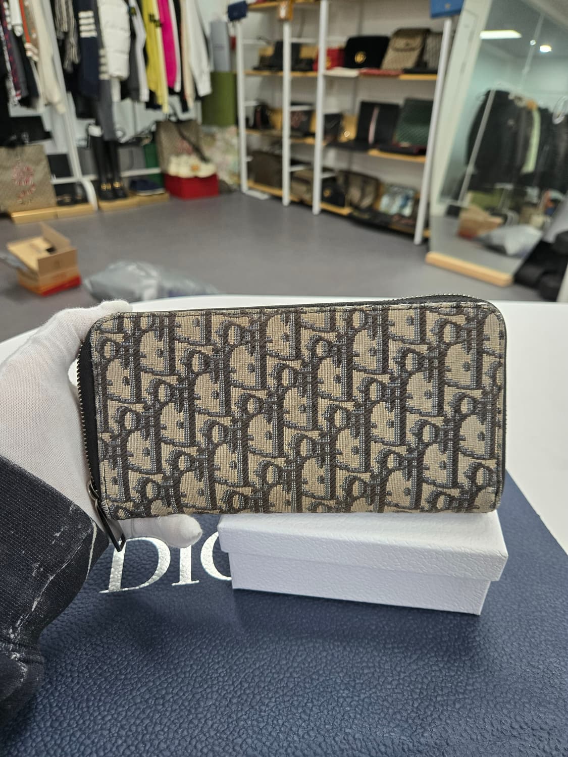 [50%세일] 디올 오블리크 지퍼 장지갑 상품이미지2