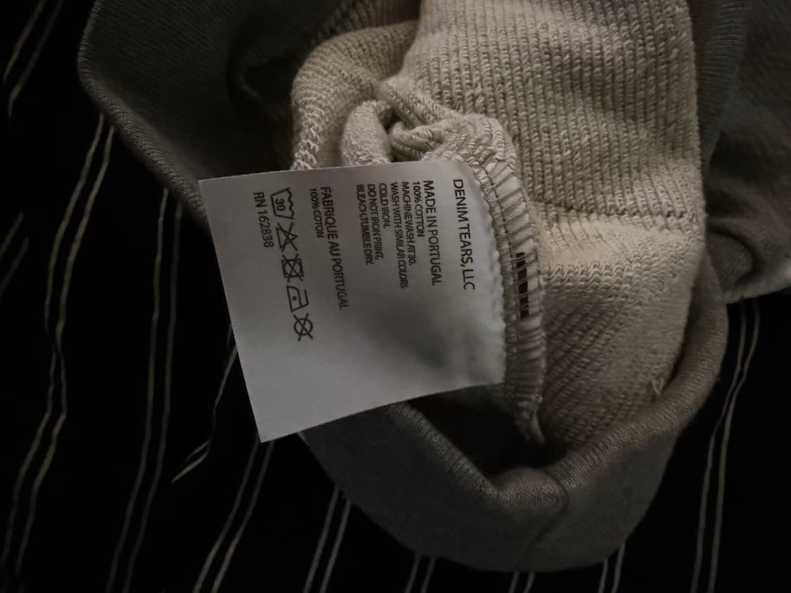 데님티어스 그레이 후드티 M 상품이미지4