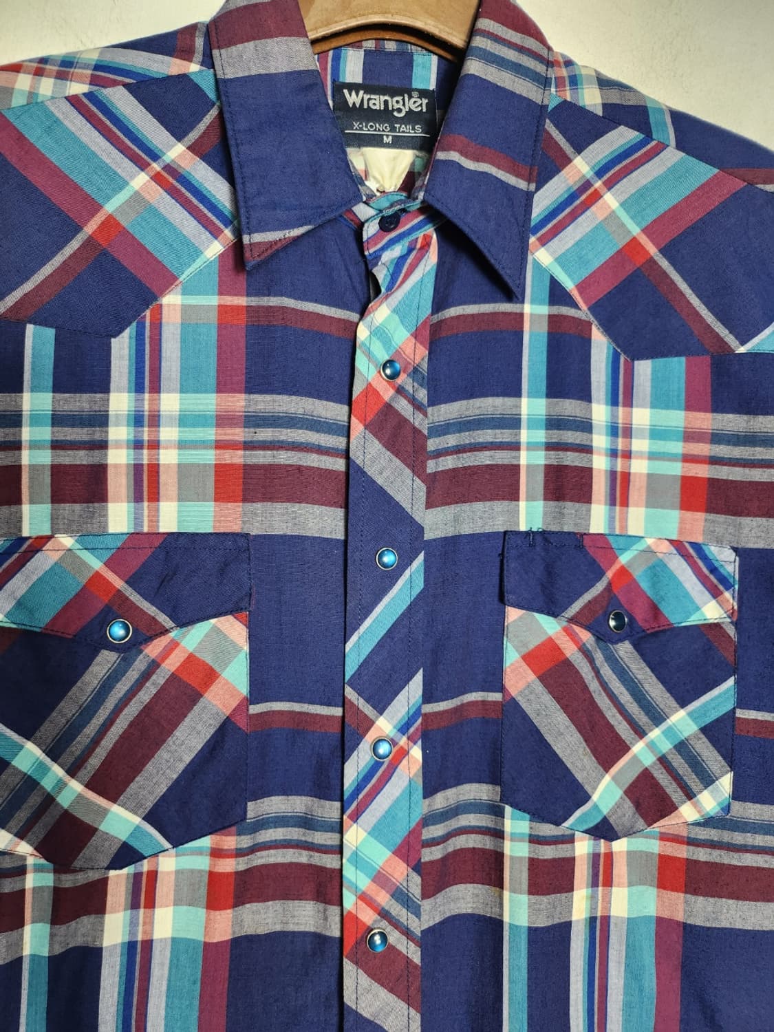 M 랭글러 체크 웨스턴 셔츠 상품이미지3