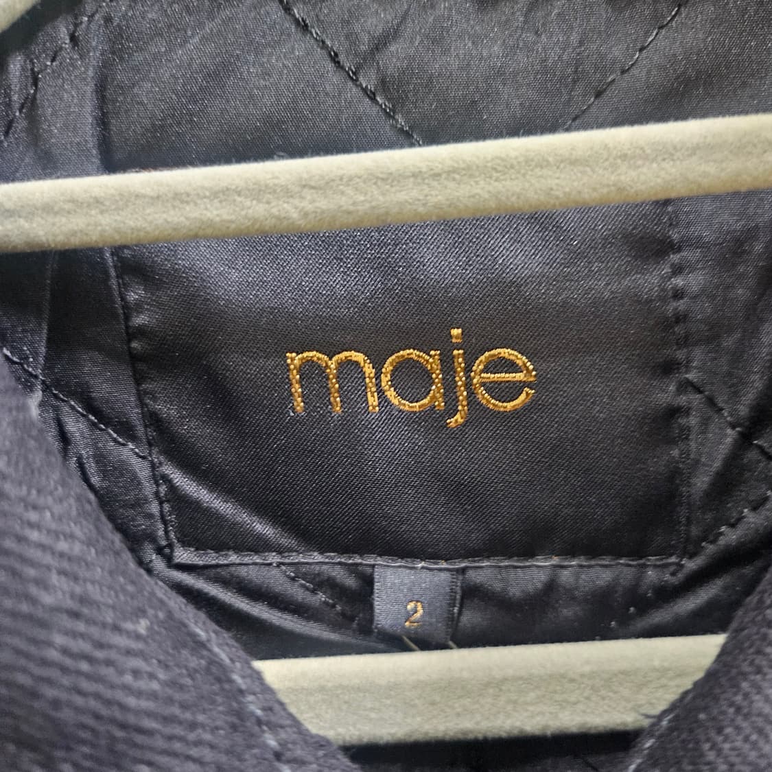 마쥬 데님 플리스 얇은 패딩 자켓 상품이미지6