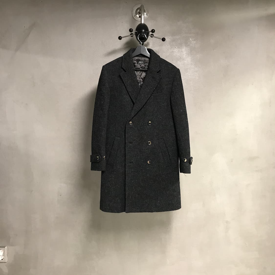 A.P.C. 아페쎄 더블 울 코트 차콜 XS 상품이미지1