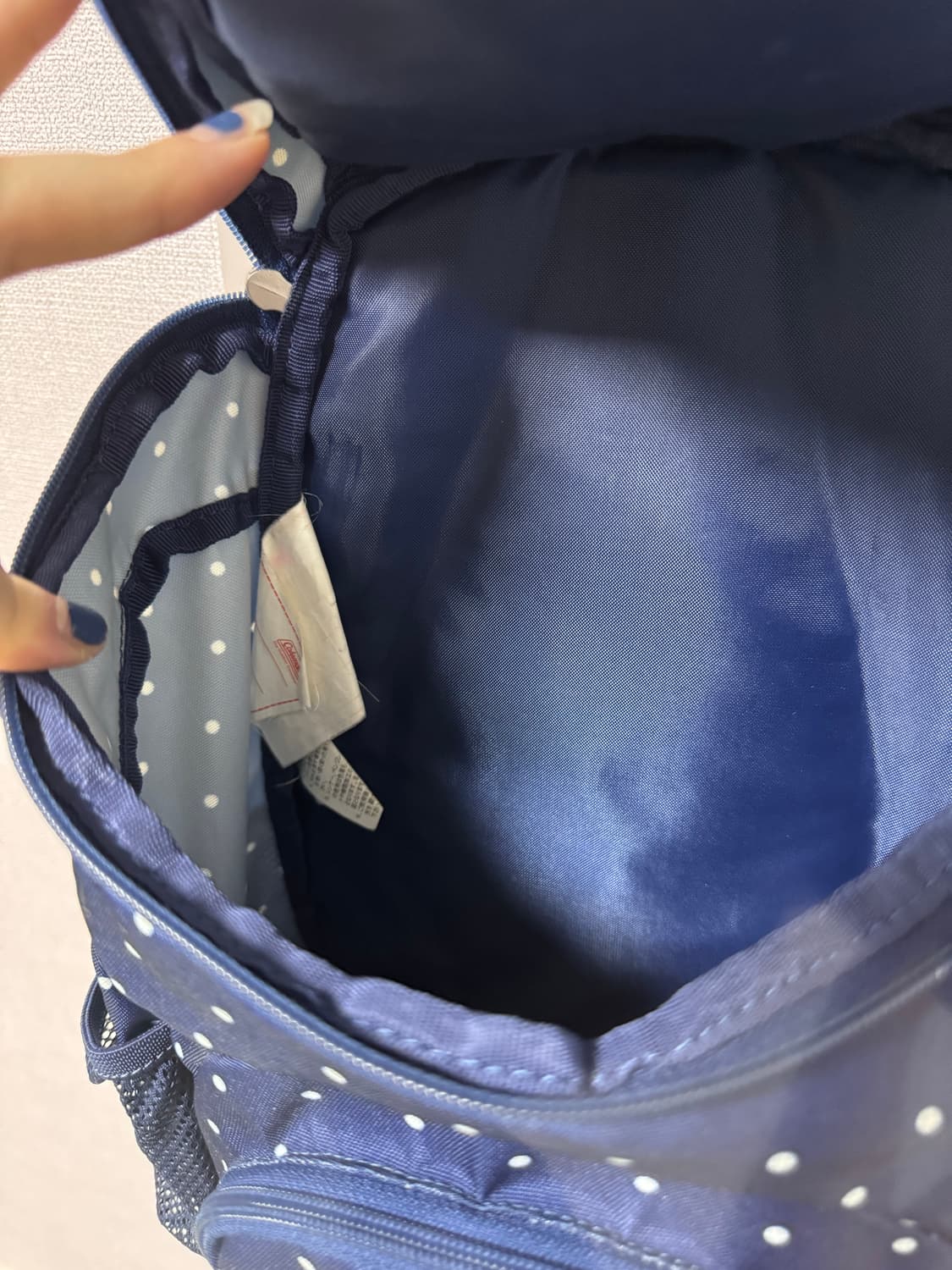 콜맨 네이비 도트 미니 백팩 상품이미지8