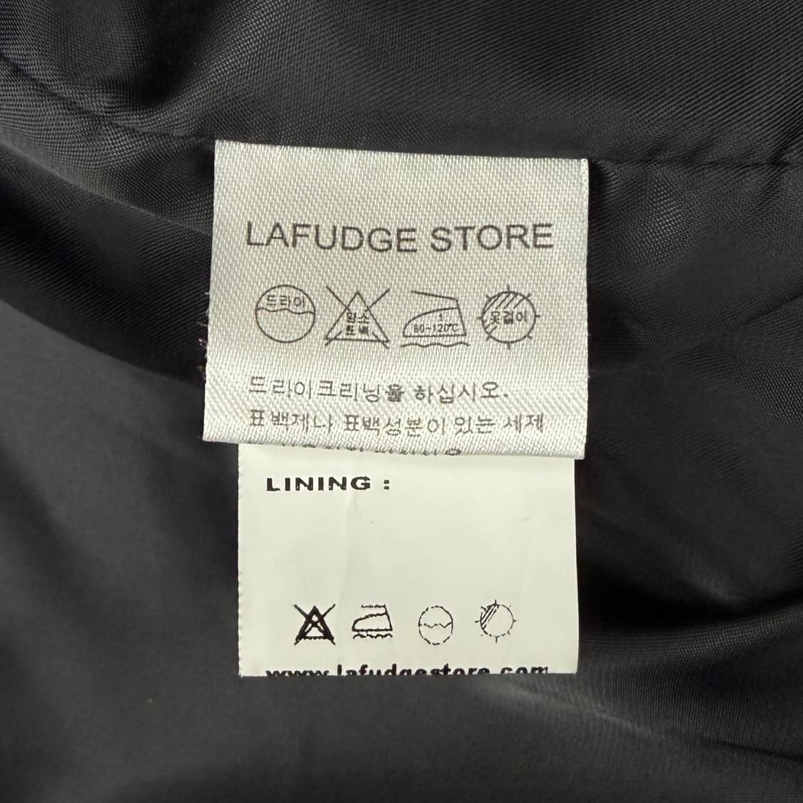 LAFUDGE STORE 라퍼지스토어 버핑 레더 블랙 자켓 L 상품이미지8