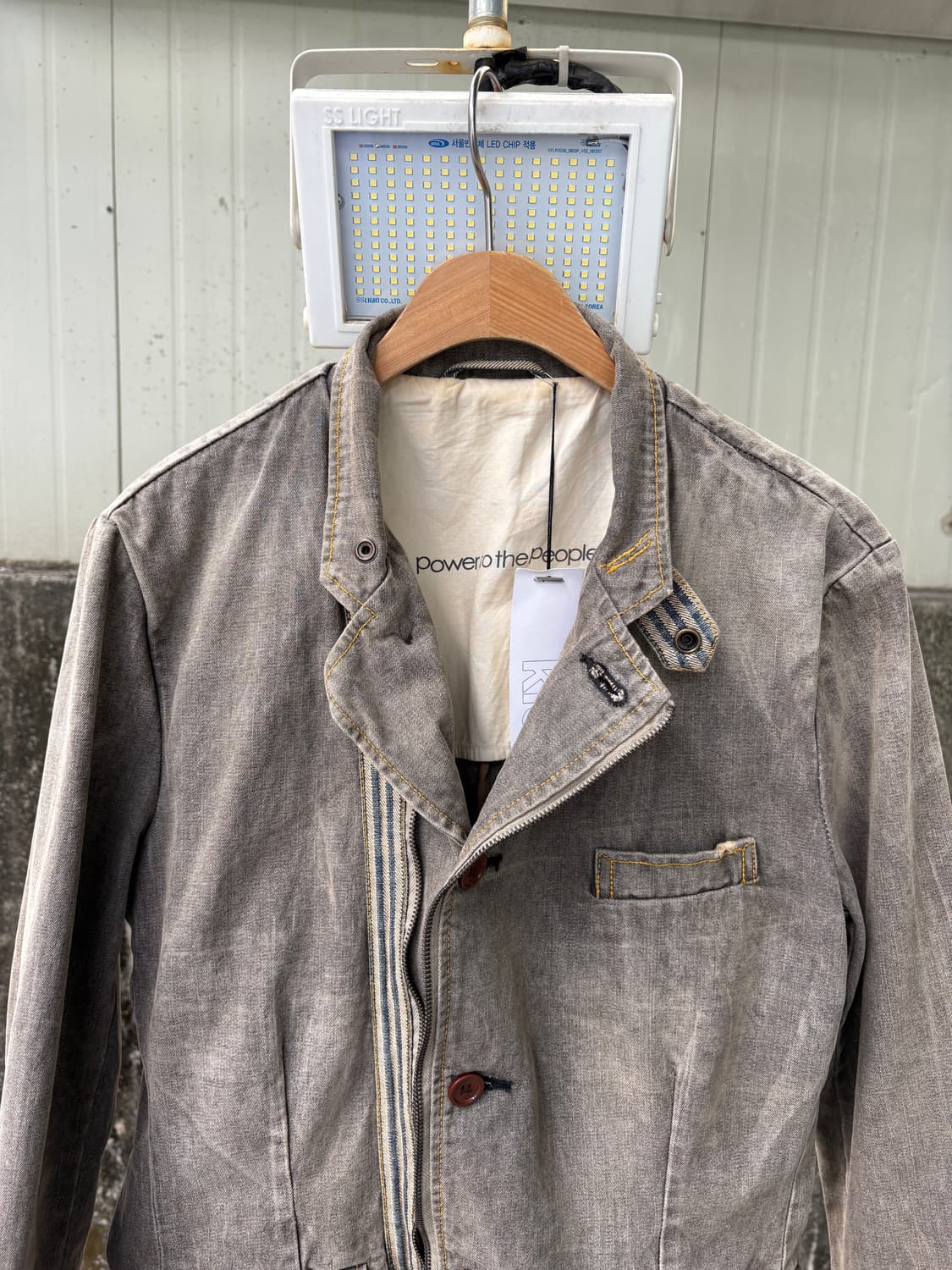 PTTP 워싱 데님 자켓 y2k 아카이브 디자이너 펑크 상품이미지5