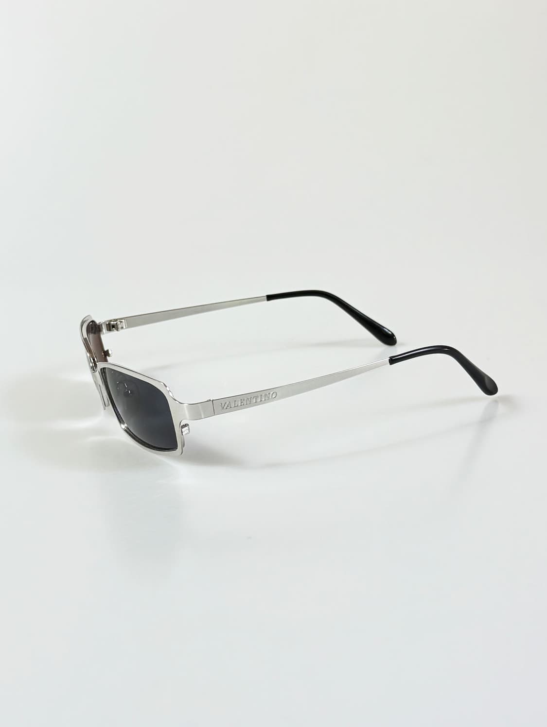 VALENTINO SONIA JAPAN 실버 메탈릭 빈티지 선글라스 상품이미지3