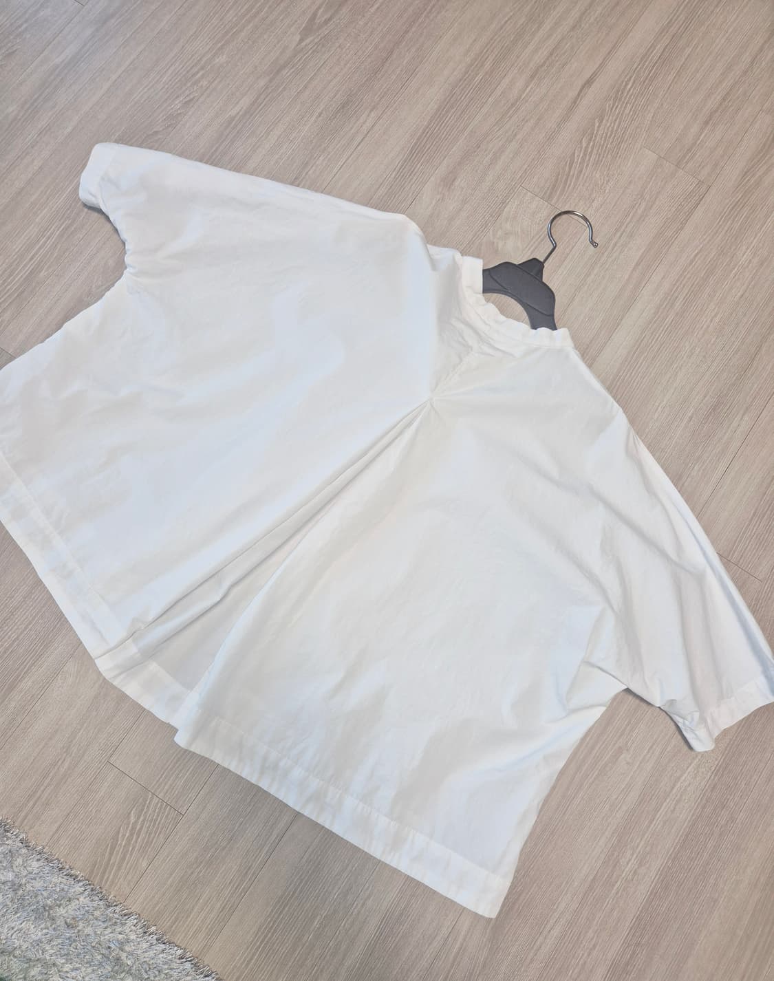 무지(MUJI)화이트라운드면블라우스 상품이미지2