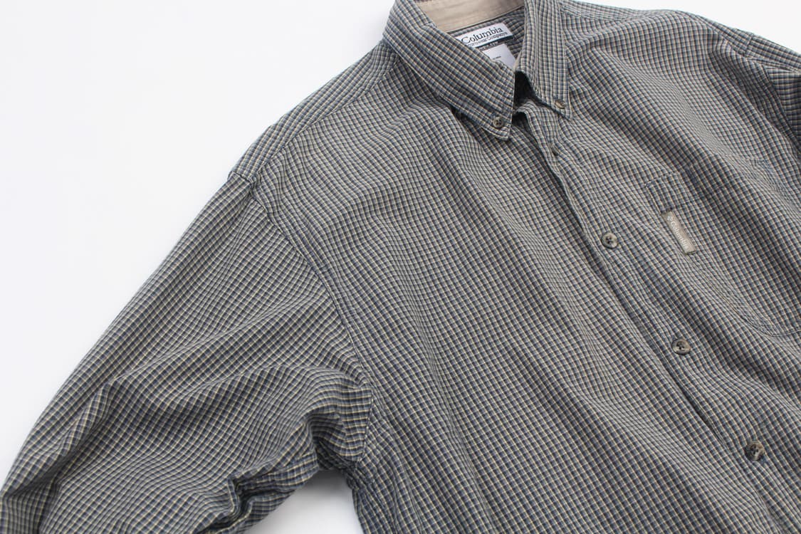 COLUMBIA Check Button Down Shirt Made In 상품이미지5