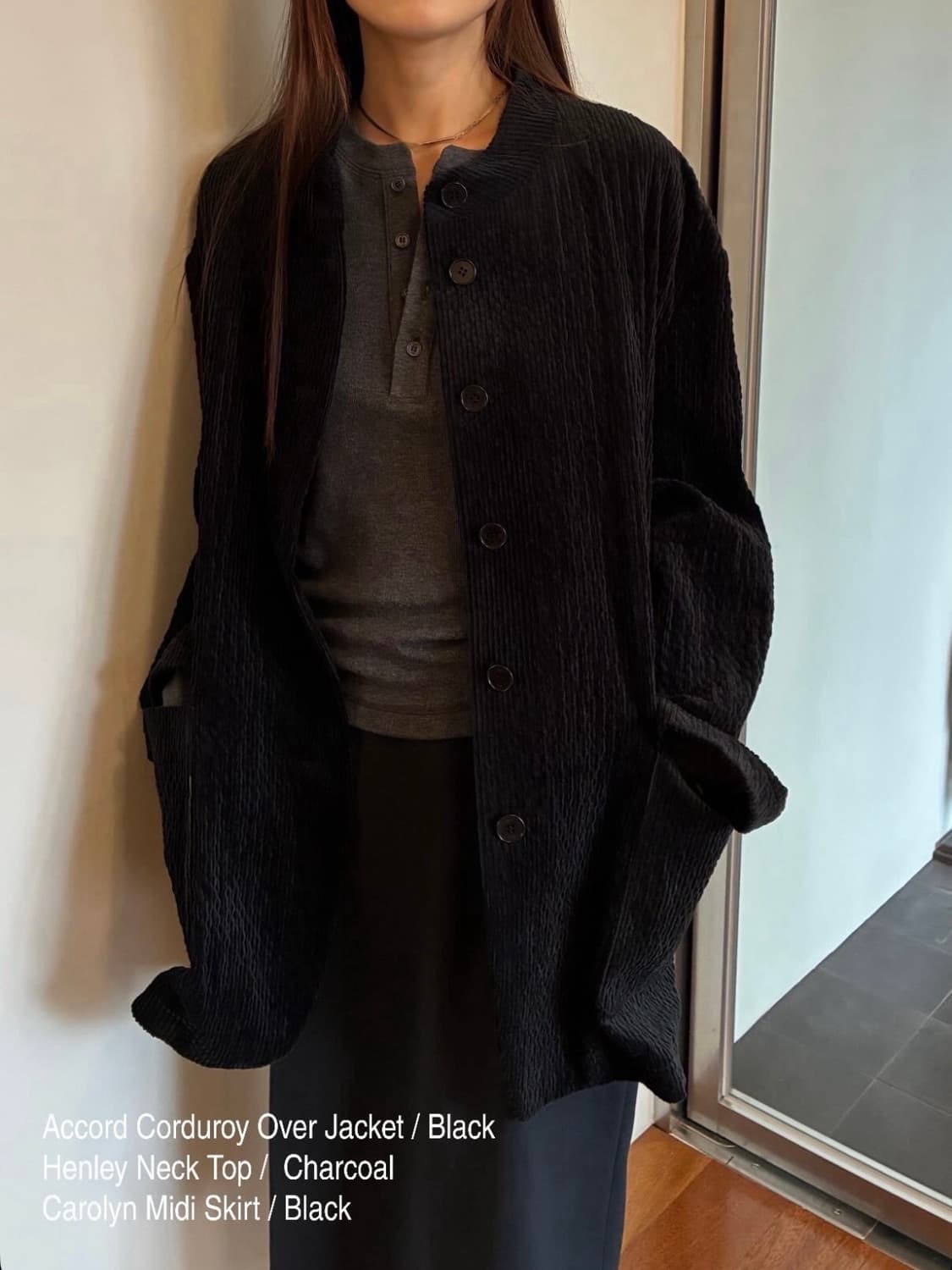 LFM Corduroy Over Jacket Black / 코듀로이 자켓 상품이미지1