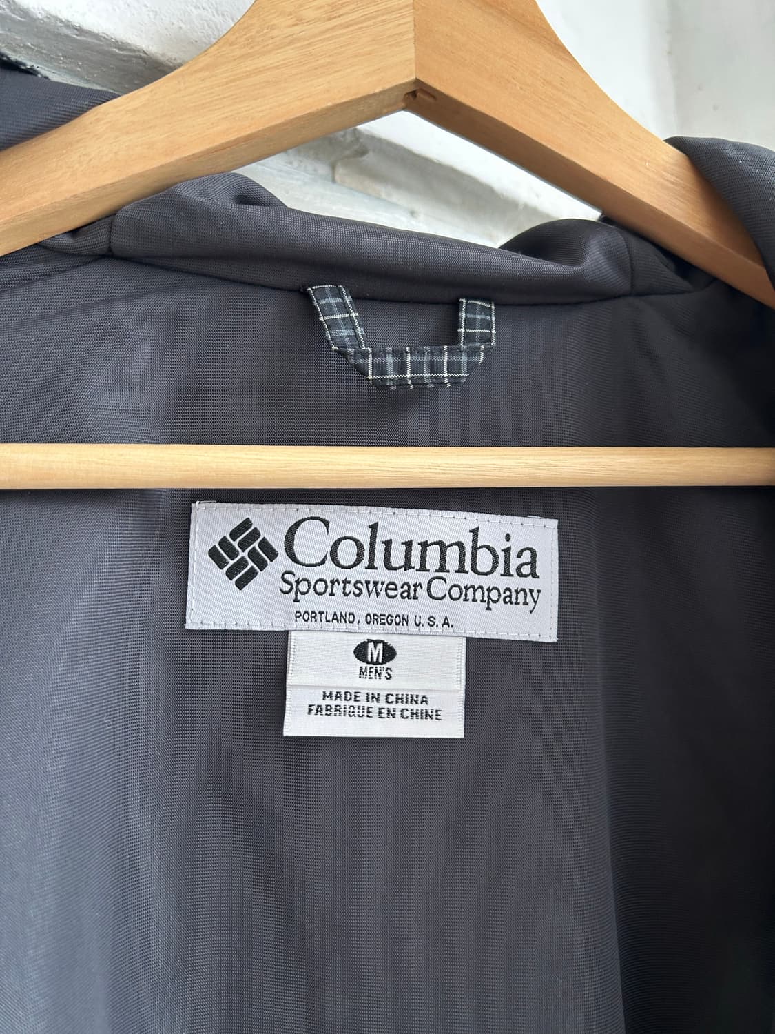 00‘s 컬럼비아 블랙체크 바람막이 상품이미지5