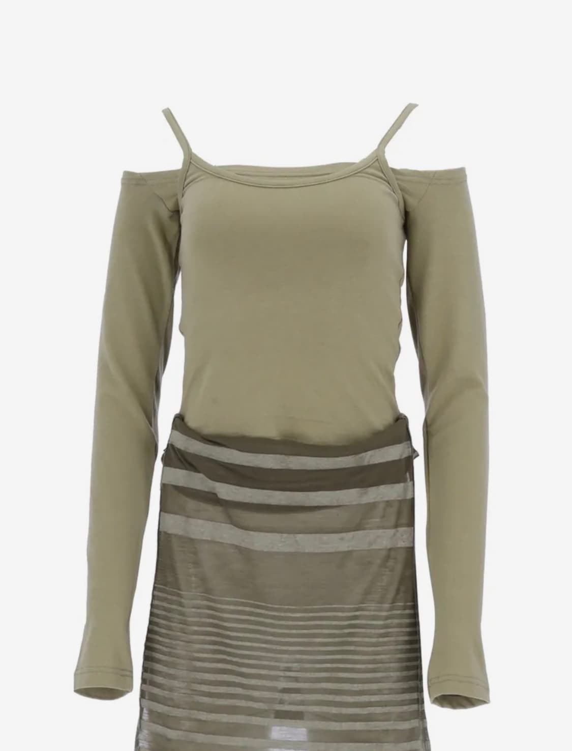 쎄쎄쎄 레이어드 오프숄더 티 상품이미지6