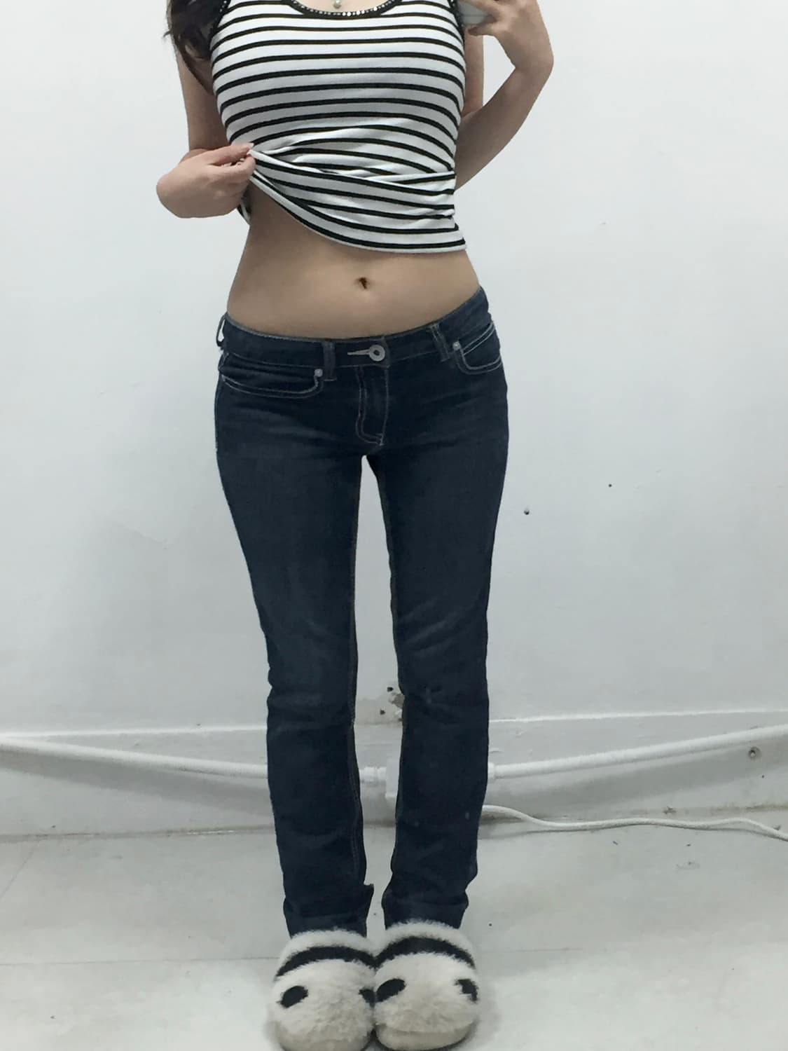 [GUESS] 게스 갸루 y2k 큐빅 데님 팬츠 상품이미지2