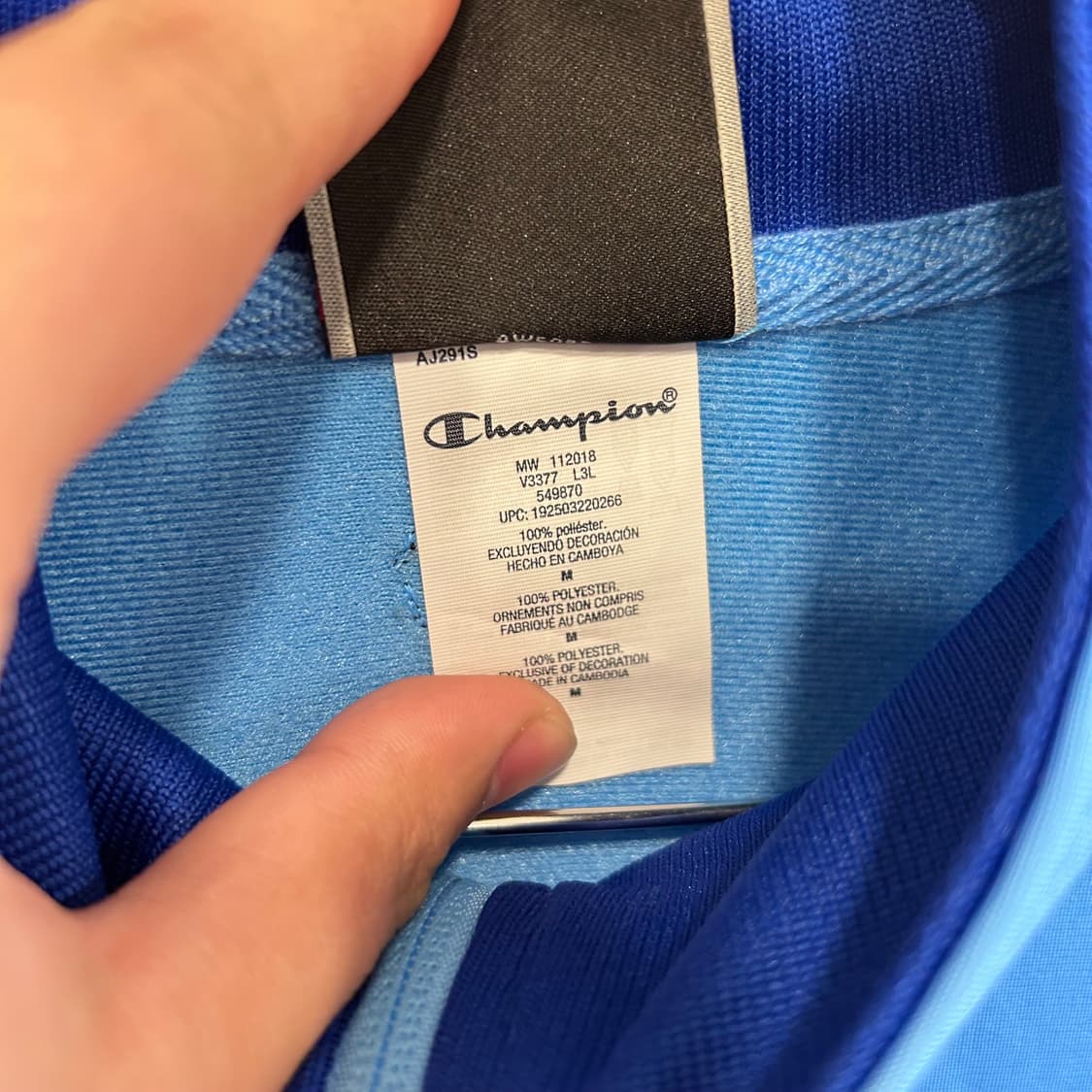 챔피온 올드스쿨 빅로고 글로시 트랙라인 저지 상품이미지4