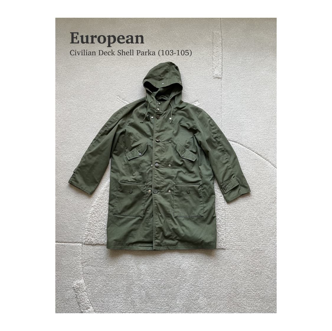 유로피안 시빌리언 덱 쉘 파카 (105) 상품이미지1