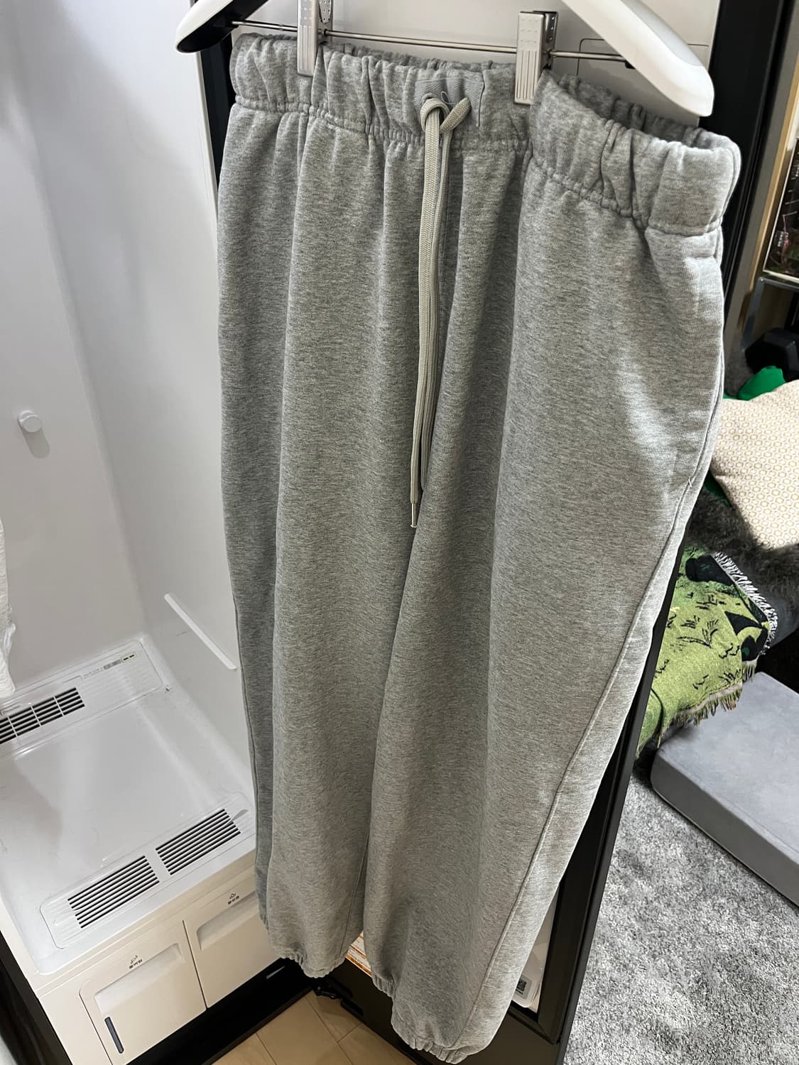 MOIF AW25 배기 스웻팬츠 헤더 그레이 2사이즈 상품이미지3