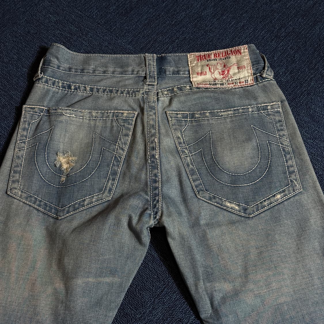 트루릴리젼 데미지 워싱 데님팬츠 상품이미지7