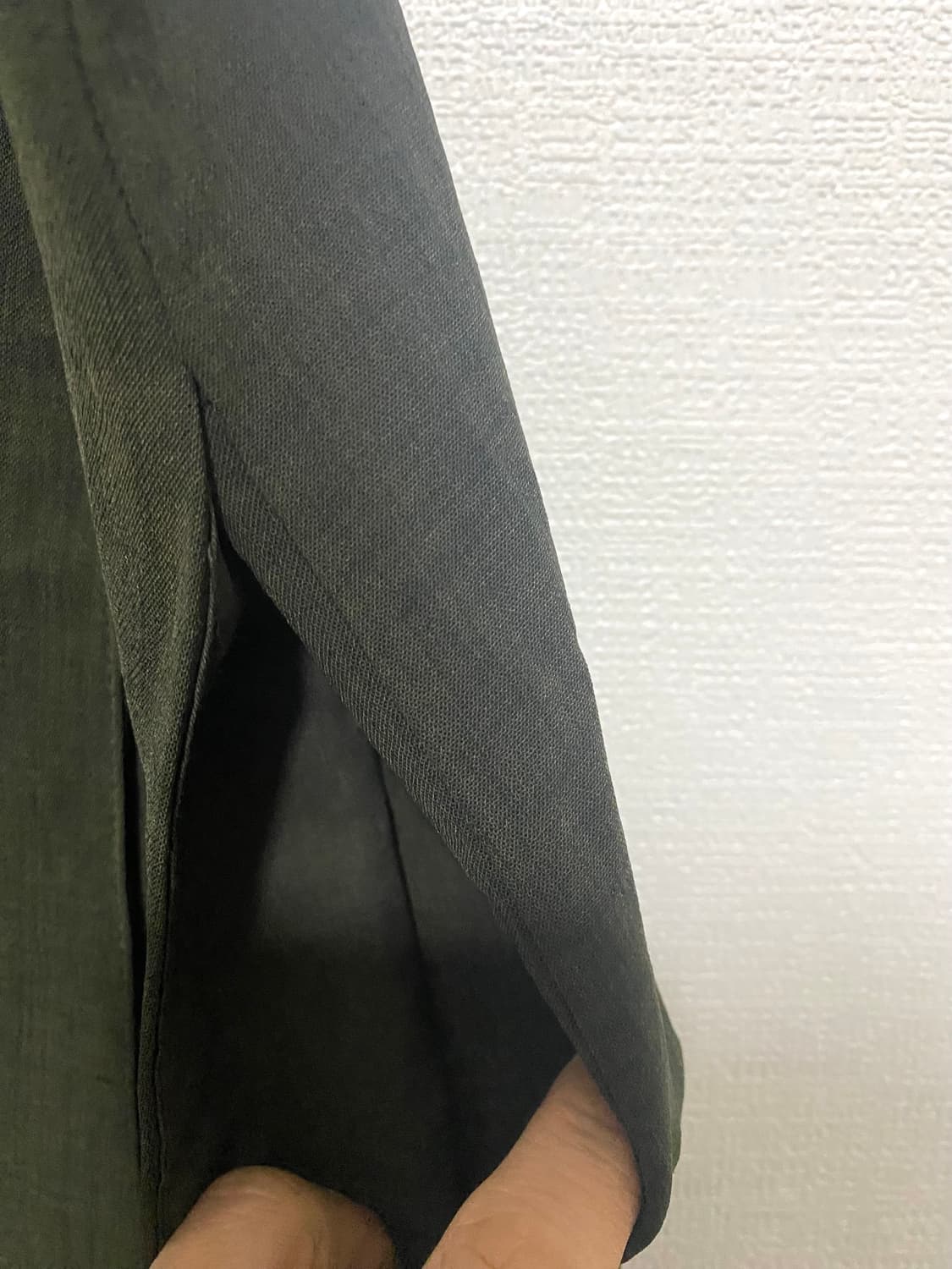 오르 싱글 버튼 핀턱 드레스  상품이미지5