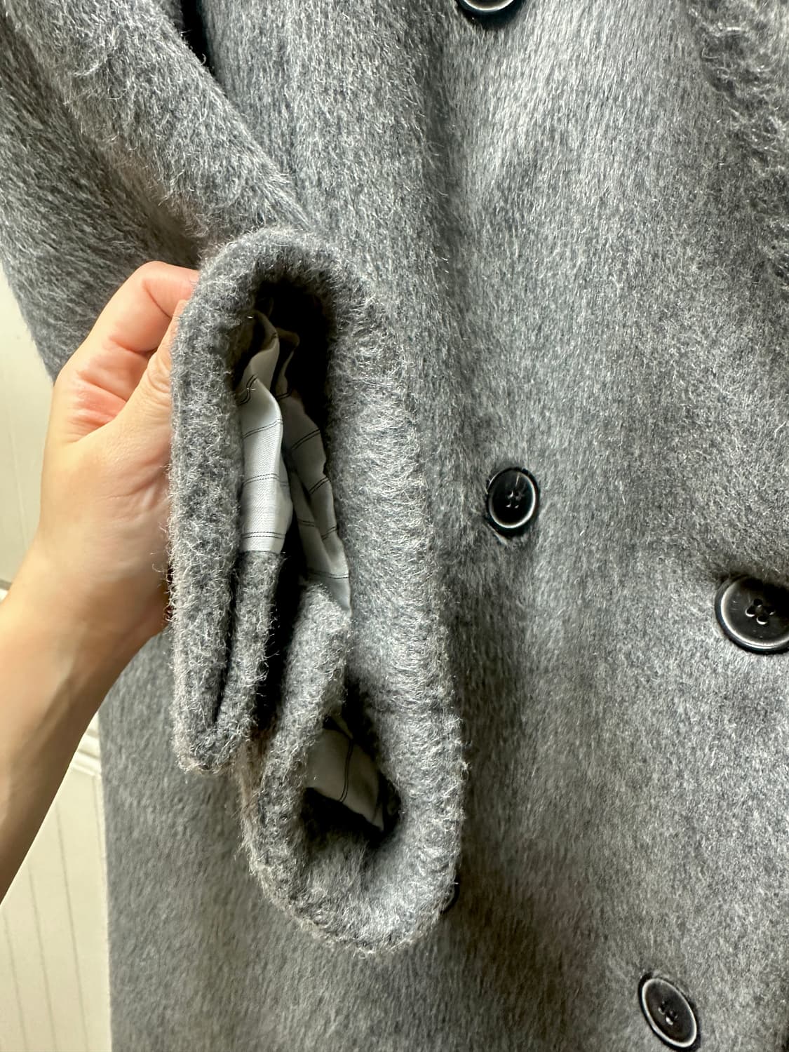 더오유 카리나 코트 (그레이) 상품이미지6