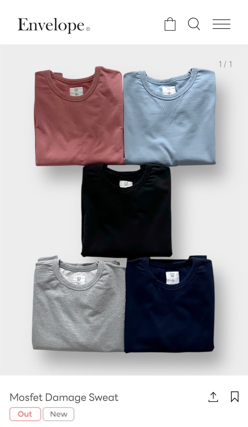 엔벨로프 26SS 모스펫 데미지 스웻 (3) 상품이미지2