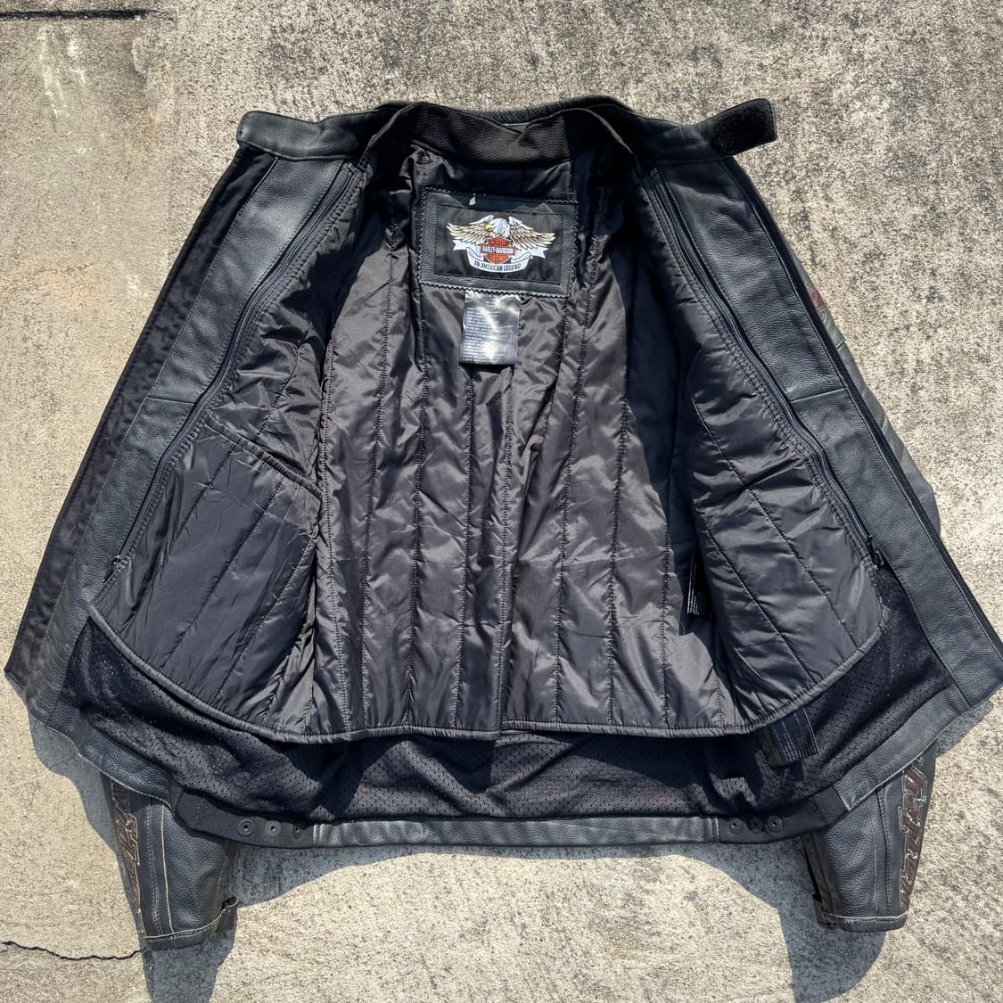 [M~L] 할리데이비슨 싱글 라이더 가죽 자켓 상품이미지3