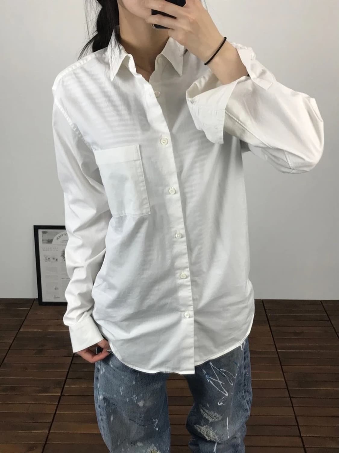 Theory Irving Crisp White Shirt 상품이미지2