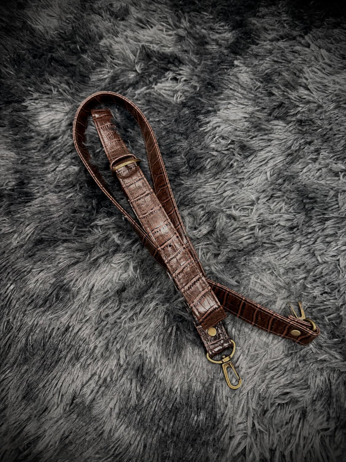 브라운 모터사이클 디자인 사각 백 상품이미지6