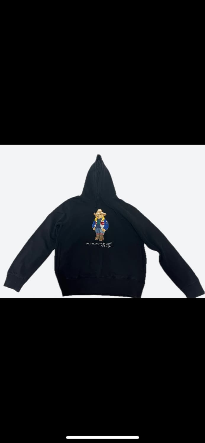 (네고 가능) 폴로 랄프로렌 POLO 곰돌이 폴로베어 후드티 기모 블랙  상품이미지2