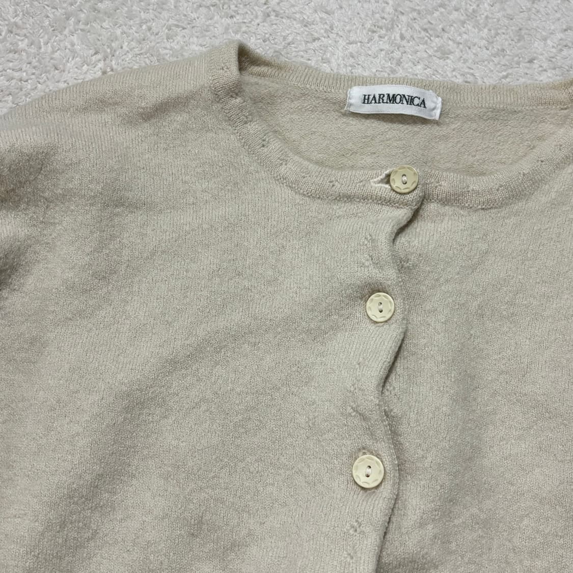 일본빈티지 harmonica 작사 딱붙 가디건 상품이미지2