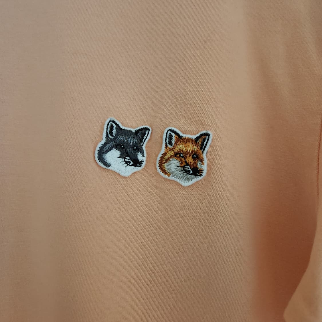 (상태최상)메종키츠네 더블 폭스헤드 반팔 티셔츠 공용(S) 상품이미지5