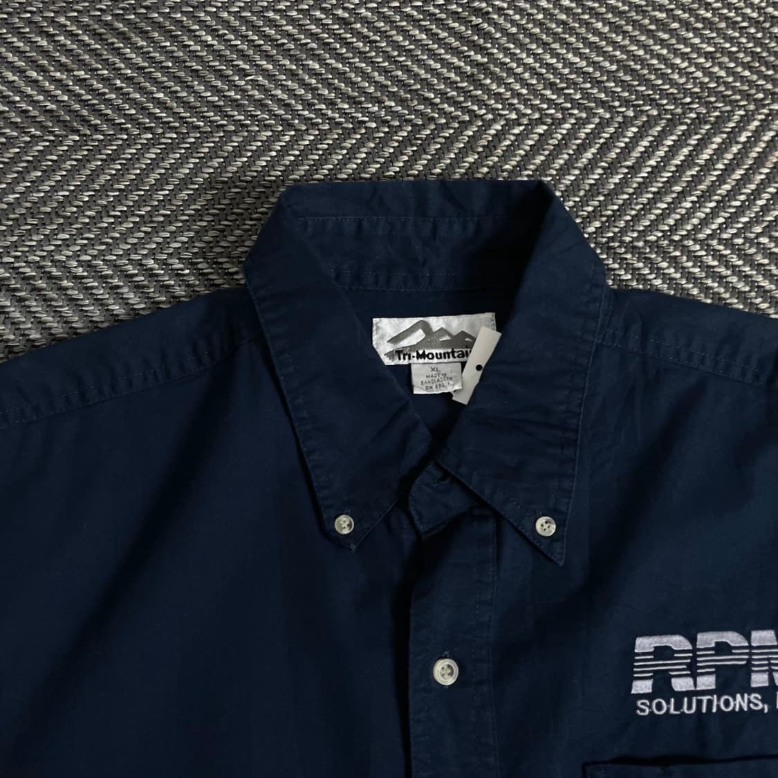 USA 빈티지 박시핏 반팔 워크 셔츠o 2824 상품이미지3