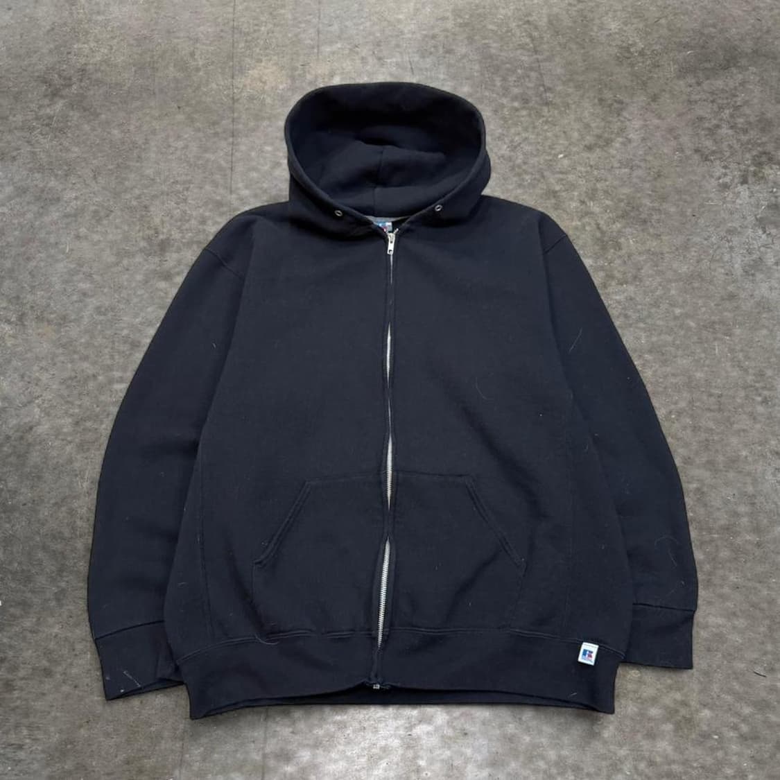 00s 러셀 애슬레틱 후드집업 블랙 상품이미지1