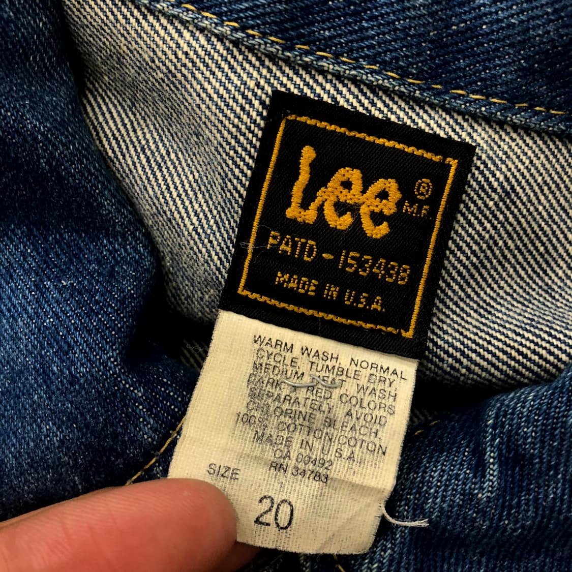 LEE 80s 여성 153438 데님 트러커 자켓 20 상품이미지4