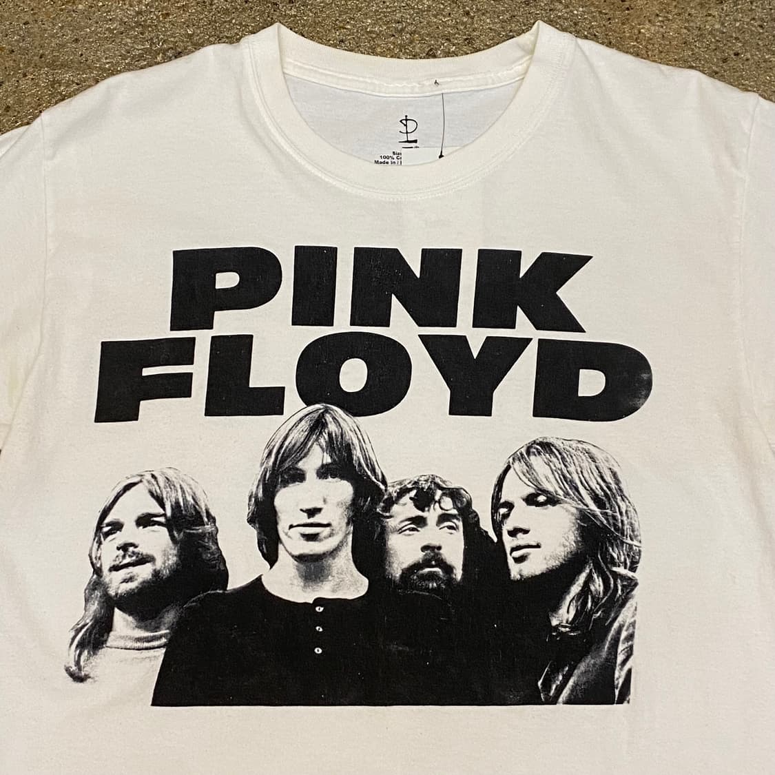 레어) 미국 빈티지 핑크 폴라로이드 프린팅 공식 반팔티 락티셔츠 상품이미지3