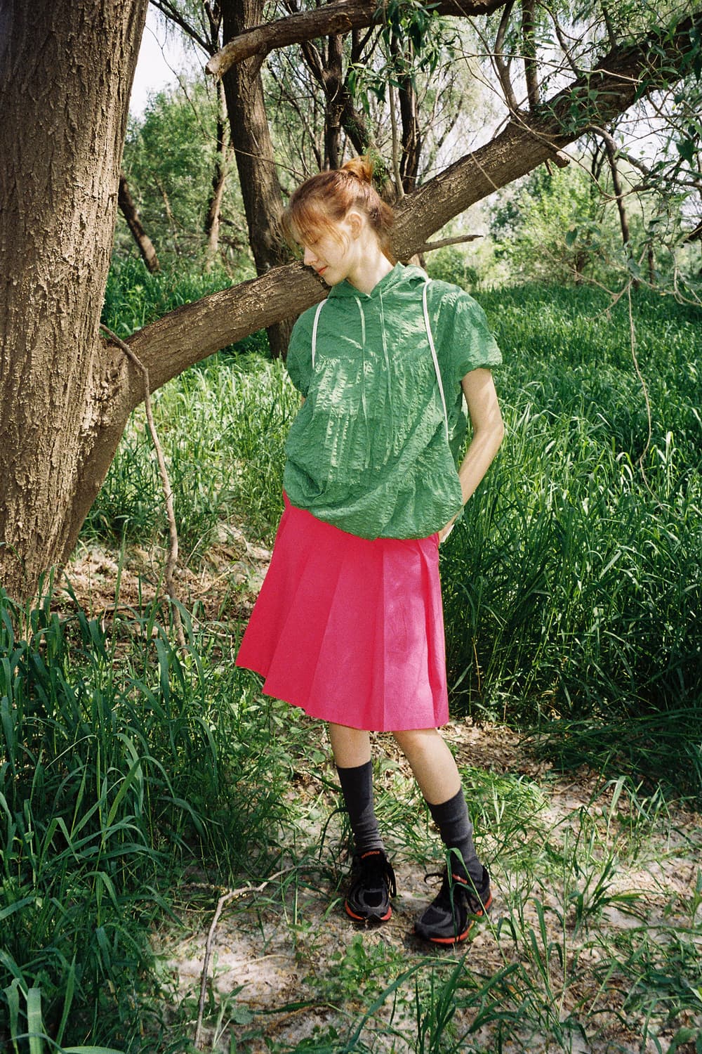 [페스토] 플리츠 미디 스커트 (HOTCANDY) 상품이미지3