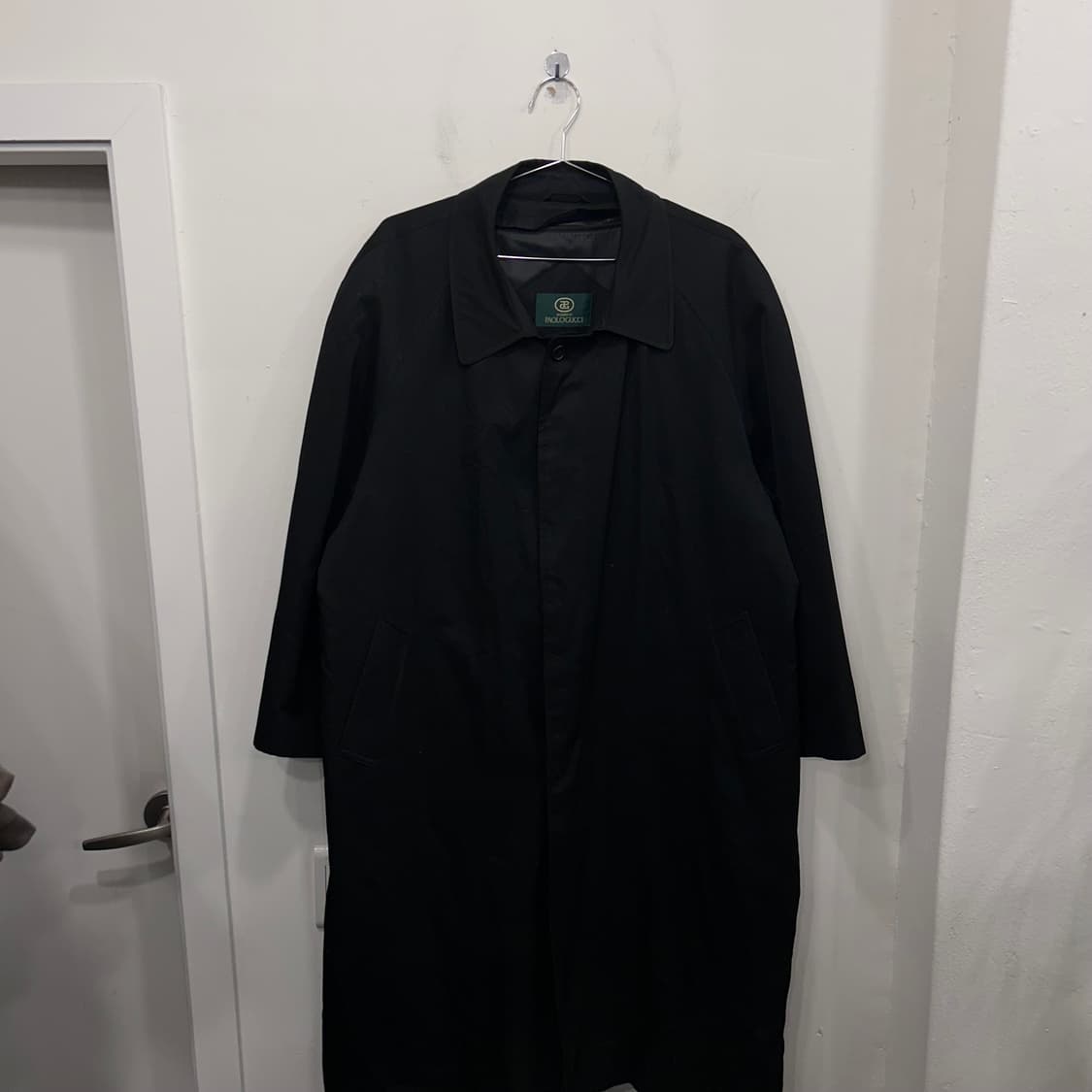 파올로 구찌 이너탈착 래글런 싱글 트렌치맥코트 상품이미지2