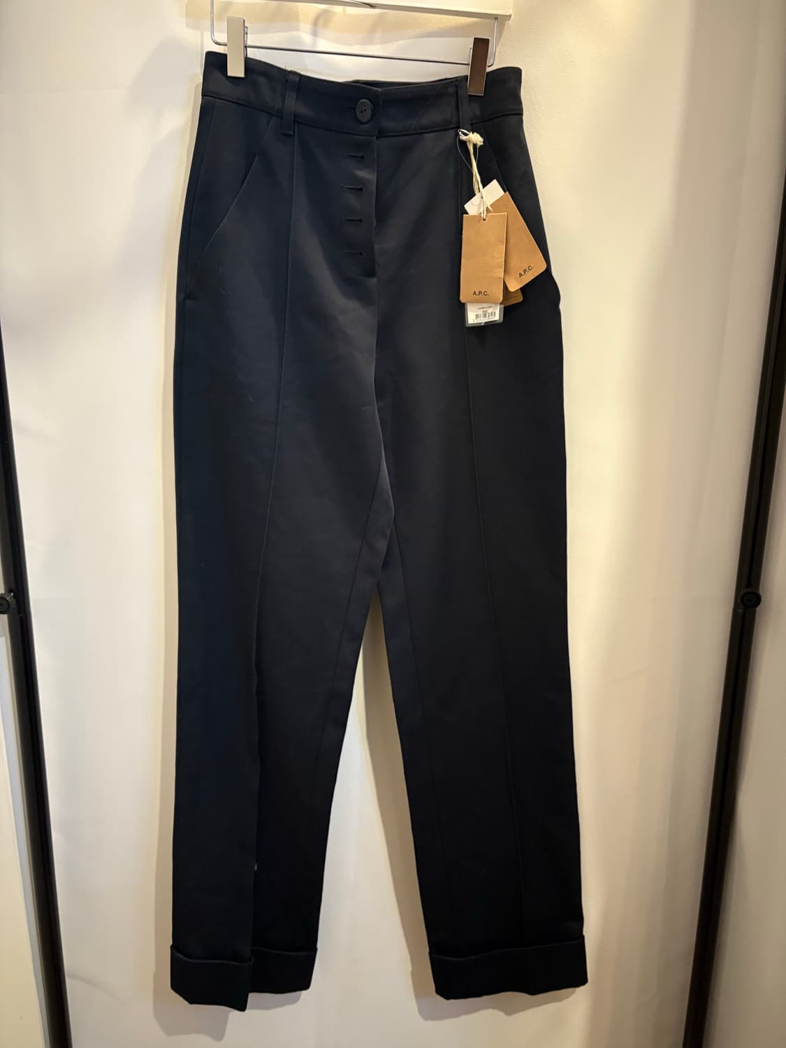 새상품)A.P.C. 아페쎄 슬랙스 블랙 여성 34 상품이미지1