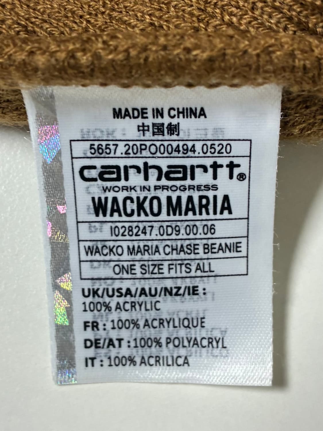칼하트 X 와코마리아 비니 상품이미지2
