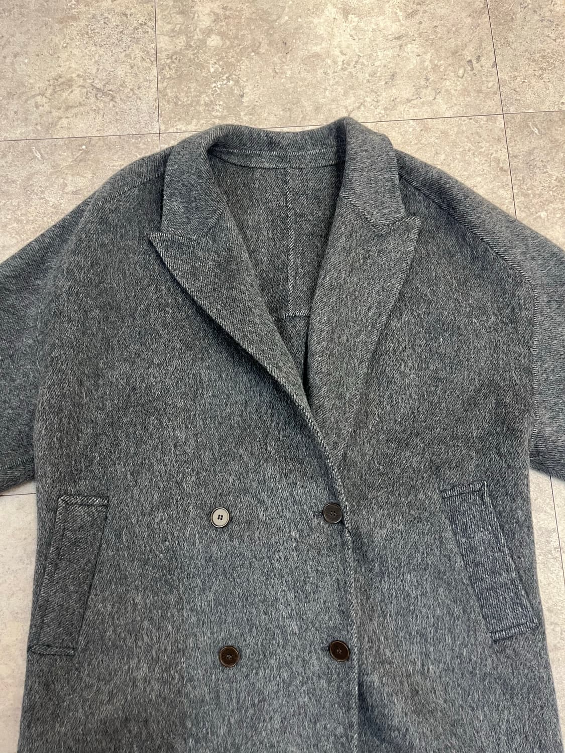 빈티지 울 롱코트 딥그레이 #csz2883 상품이미지4